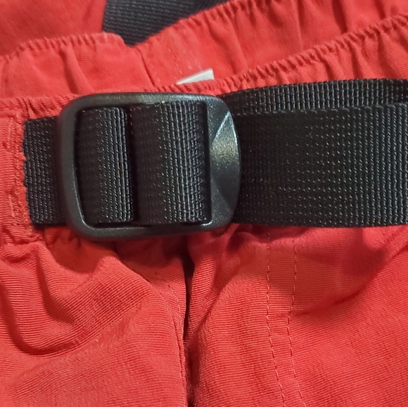 The‎ North Face Mens Med. Red Hiking/swim Pull On  Belted Cargo Shorts - Picture 6 of 10